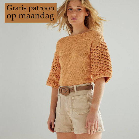Gratis Breipatroon Shirt met korte mouwen