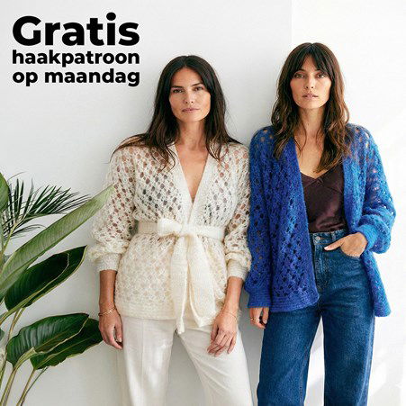 Gratis Haakpatroon vest met ceintuur