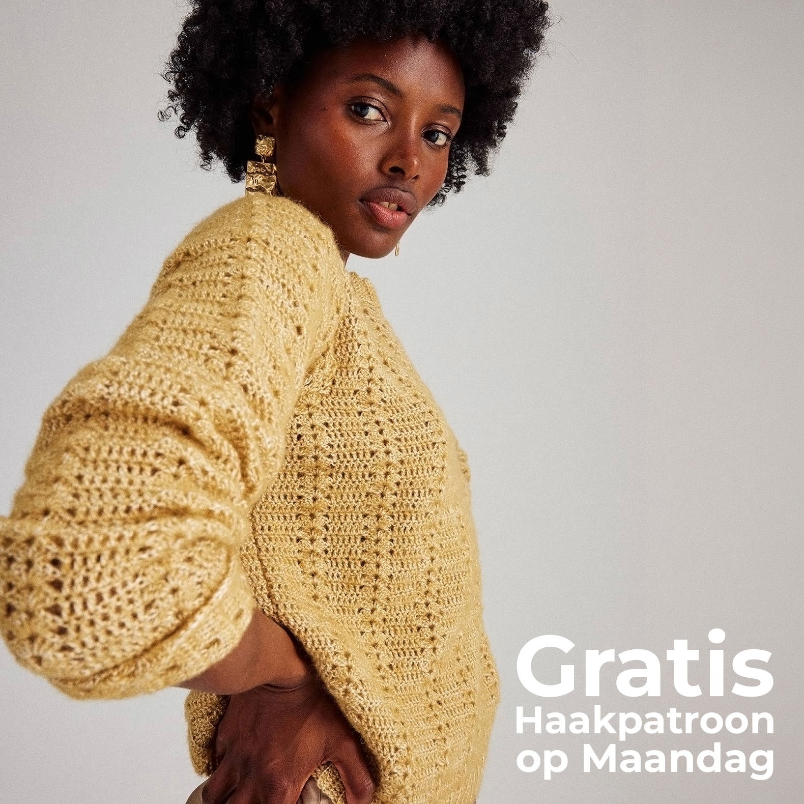 Gratis Haakpatroon trui met waaierpatroon