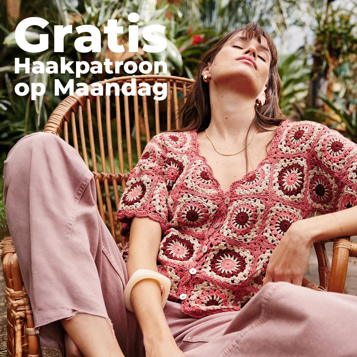 Gratis Haakpatroon geblokt vest