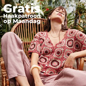 Haakpatroon geblokt vest