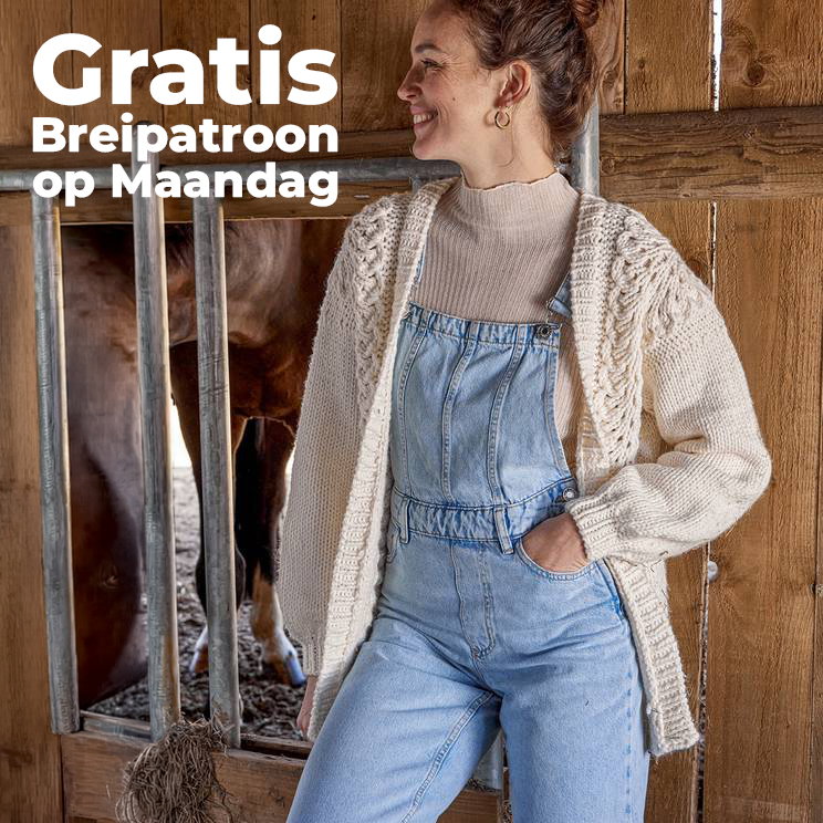 Gratis Breipatroon damesvest in ajour
