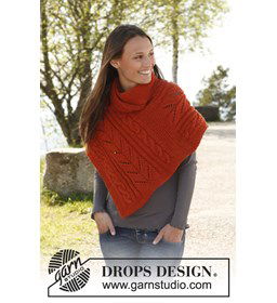 Poncho gemaakt van Drops Nepal