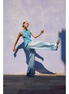 Top Gentle Motion, met gerimpelde onderrand