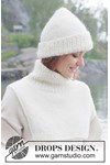 Breipatroon Halswarmer & muts in zachte alpaca wol van andere kant