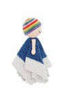 Haakpatroon Baby Blankie Rainbow Lovey van andere kant