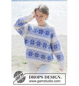 Far Away Trui gemaakt van Drops Baby Merino