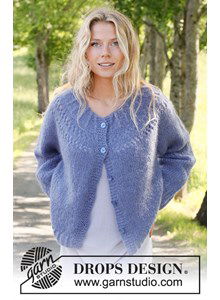 Damesvest Round Lake Cardigan met kantpatroon