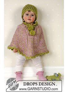 Poncho, muts en sokken