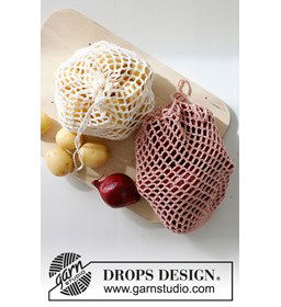 Fruit- en groentenet gemaakt van Drops Safran