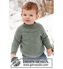 Kindertrui gemaakt van Drops Baby Merino