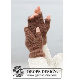 Polswarmers gemaakt van Drops Kid Silk