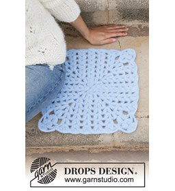 Zitmatje gemaakt van Drops Snow - Eskimo