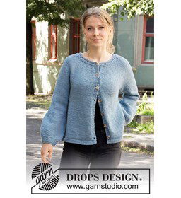 Damesvest gemaakt van Drops Big Merino