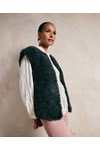 Haakpatroon gilet Ada in bontlook van andere kant