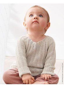 Babytruitje met raglanmouwen en wijde ronde hals