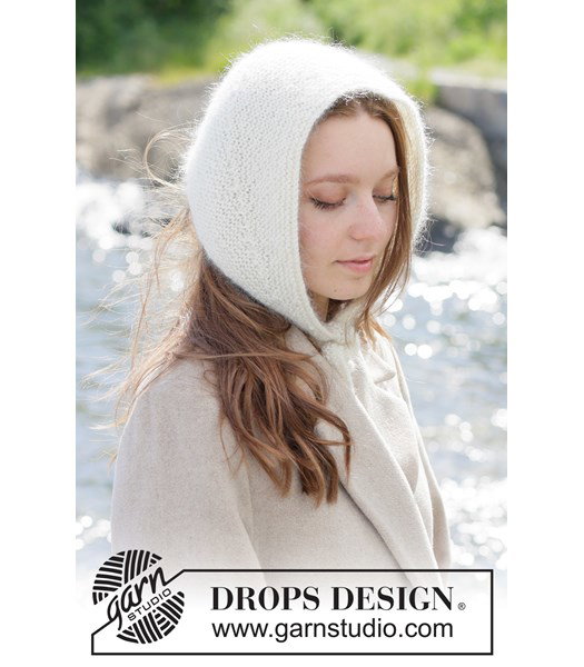 Breipatroon bandana in ribbelsteek Snow Mist Bandana