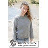 Grey Feather Sweater gemaakt van Drops Nepal