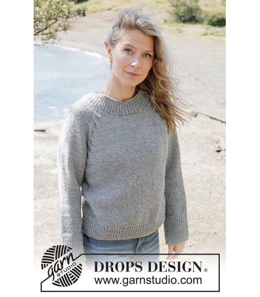 Breipatroon Grey Feather Sweater