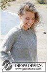 Breipatroon Grey Feather Sweater van andere kant