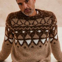 Herentrui in jacquard patroon