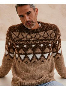 Herentrui in jacquard patroon