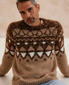 Herentrui in jacquard patroon