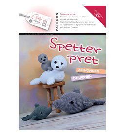 Zeehond en Dofijn met jongen gemaakt van Neuzen