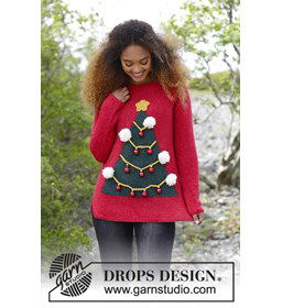 Kersttrui gemaakt van Drops Alpaca