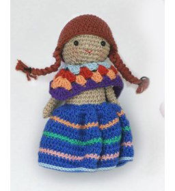 Peruviaans meisje Lina gemaakt van Phildar Phil Coton 3