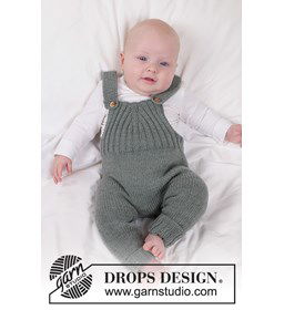 Vrolijke Speeloverall gemaakt van Drops Merino extra fine