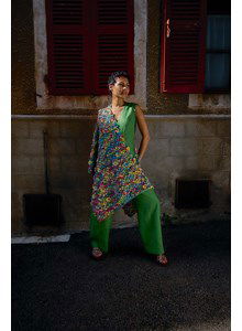 Schouderdoek met bloemen