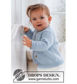 Babyvestje gemaakt van Drops Merino extra fine