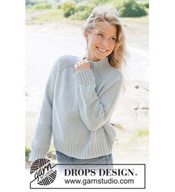 Rain Trail Sweater gemaakt van Drops Daisy