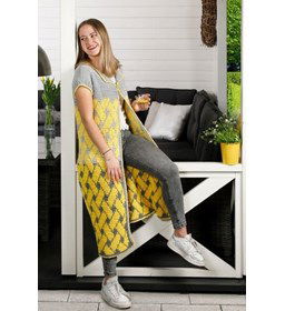 Tapestry gehaakt Crossover damesvest gemaakt van Durable Cosy Fine