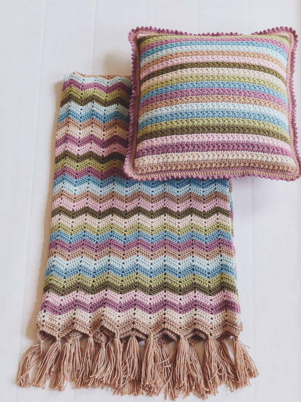 Woondeken in zigzag patroon