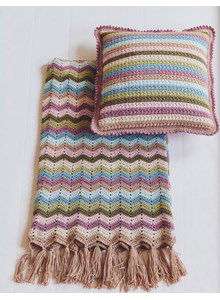 Woondeken in zigzag patroon