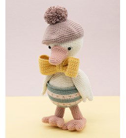 Tolly de gans gemaakt van Scheepjes Catona 25 en 10 gram