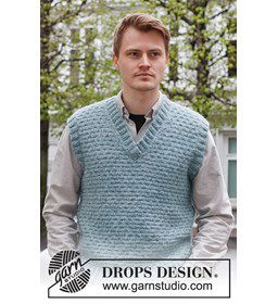 Herenspencer; gemaakt van Drops Air