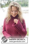 Breipatroon Gebreide oversized trui met col in zachte alpaca van andere kant