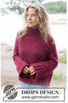 Breipatroon Gebreide oversized trui met col in zachte alpaca van andere kant