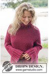 Breipatroon Gebreide oversized trui met col in zachte alpaca van andere kant