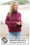 Breipatroon Gebreide oversized trui met col in zachte alpaca van andere kant