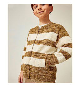 Jongensvest Dario met ritssluiting gemaakt van Rits deelbaar