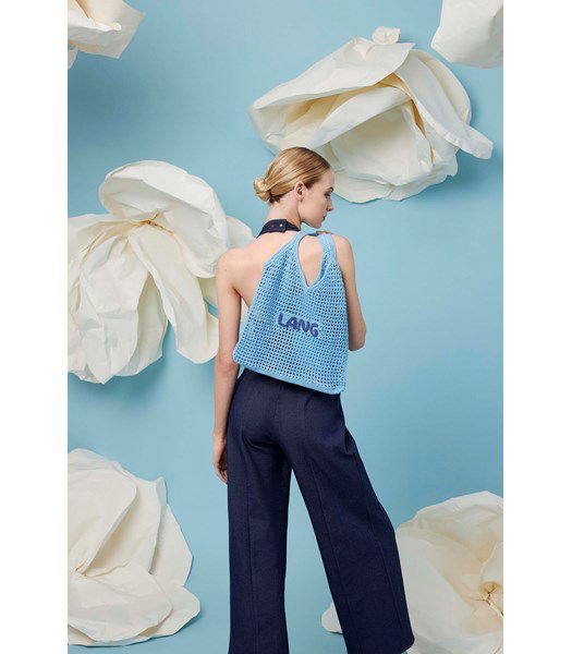 Haakpatroon Boodschappen tas Portia met gehaakte tekst