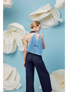 Boodschappentas Portia met gehaakte tekst