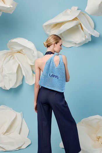 Boodschappentas Portia met gehaakte tekst