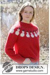 Breipatroon Zachte kersttrui met sneeuwman in alpaca & mohair van andere kant