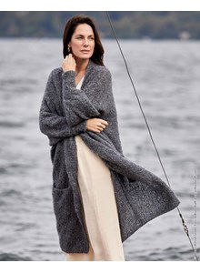 Lang damesvest met zakken