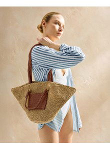 taps toelopende tas met zakje